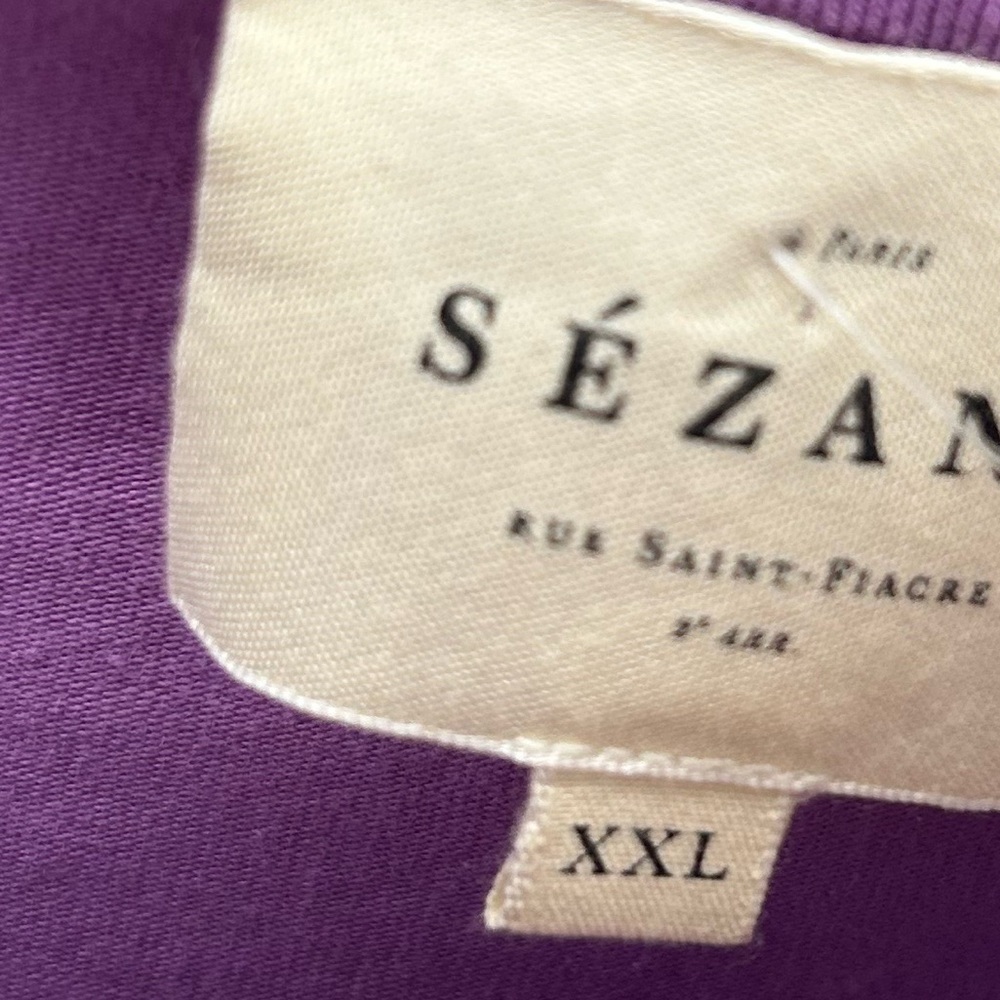 Sézane Bateau Neckline Mini Dress purple size XXL - Picture 11 of 11